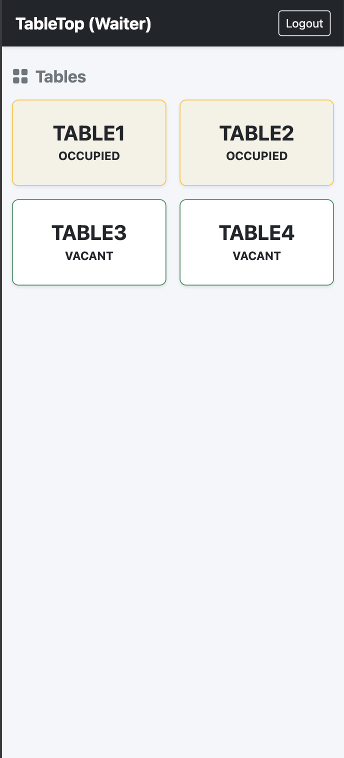 Captain App for Waiters