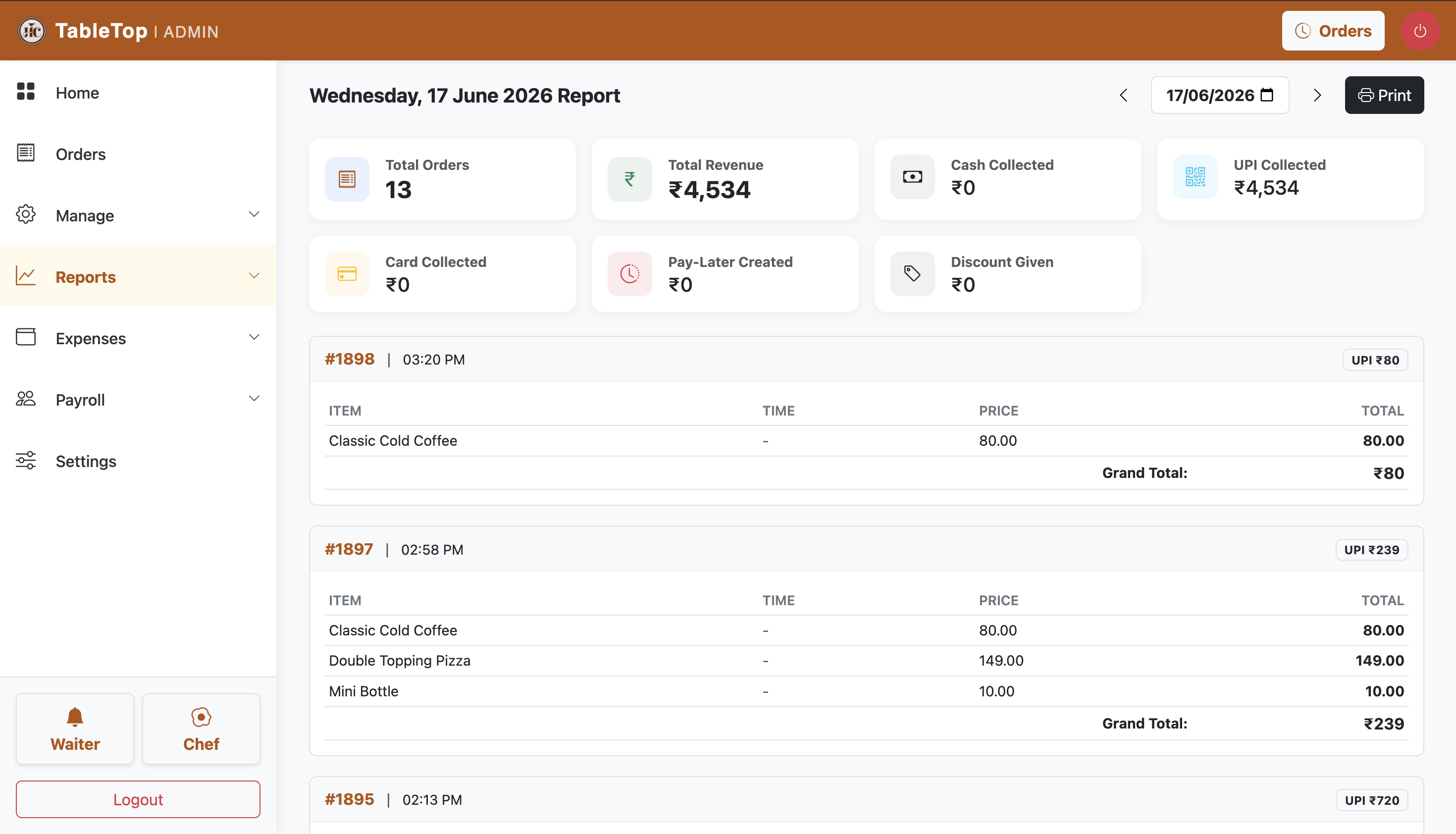 Daily Reports